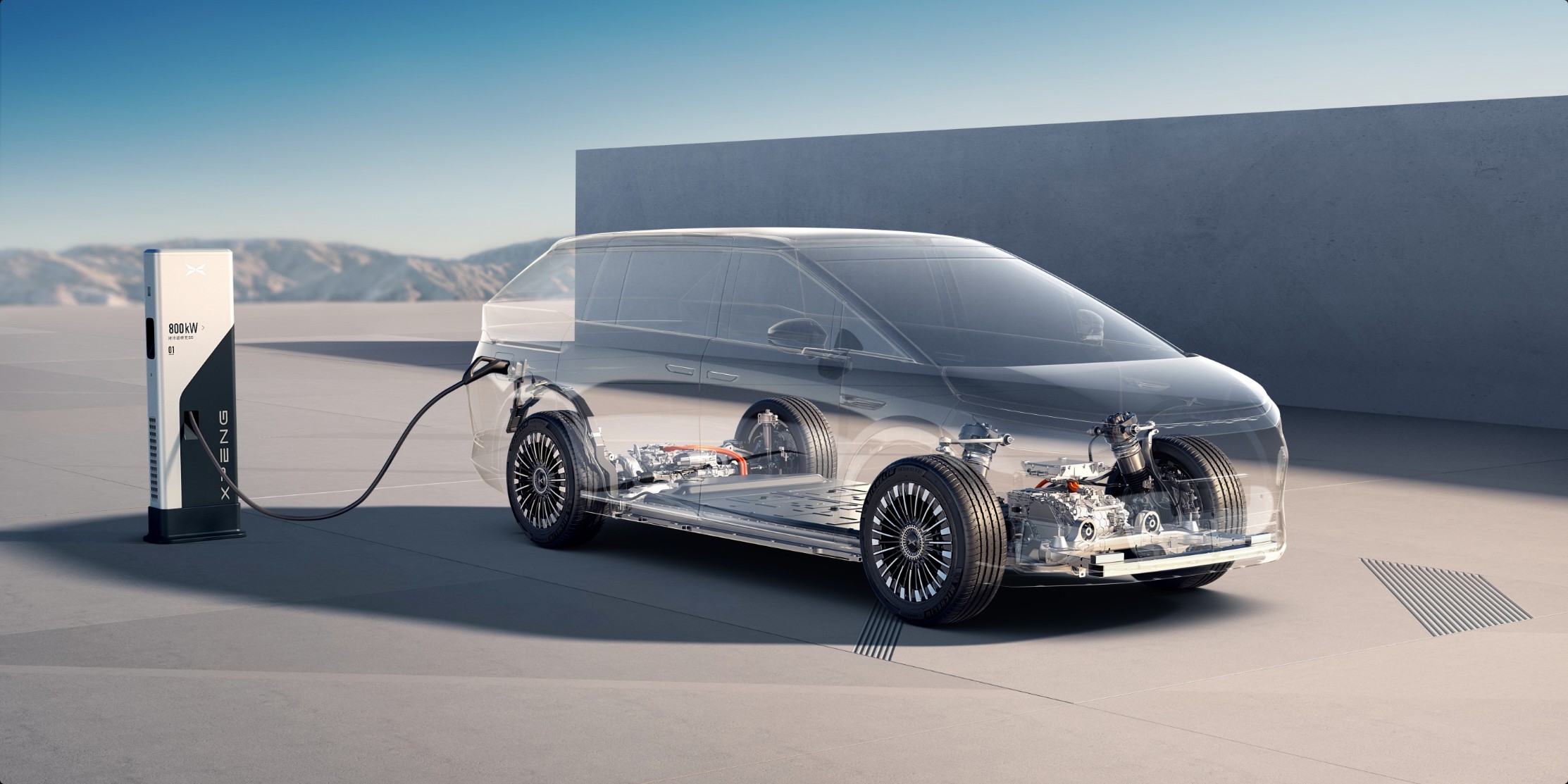 XPENG X9 fast charging platform