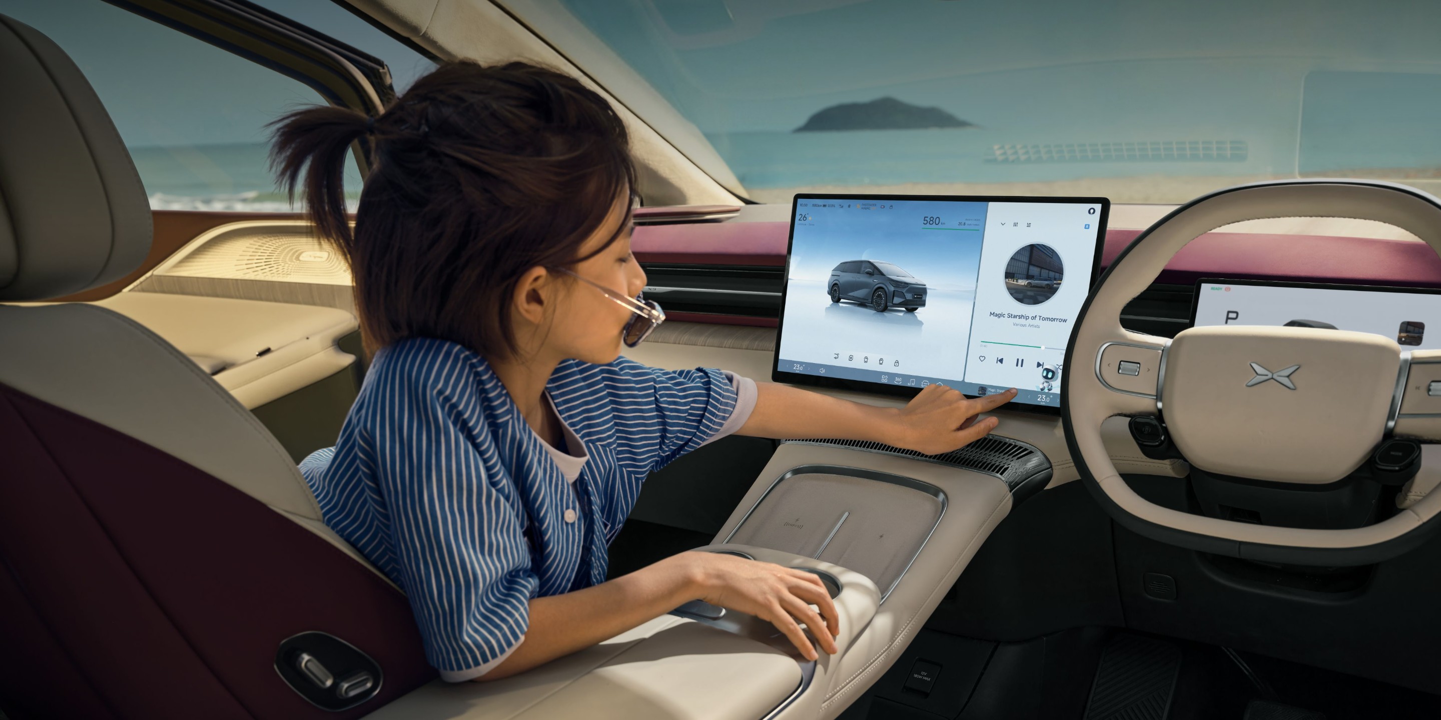 XPENG X9 intelligent XOS cockpit